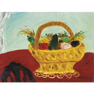 Nicholas Vasilieff - Still Life With Gold Basket