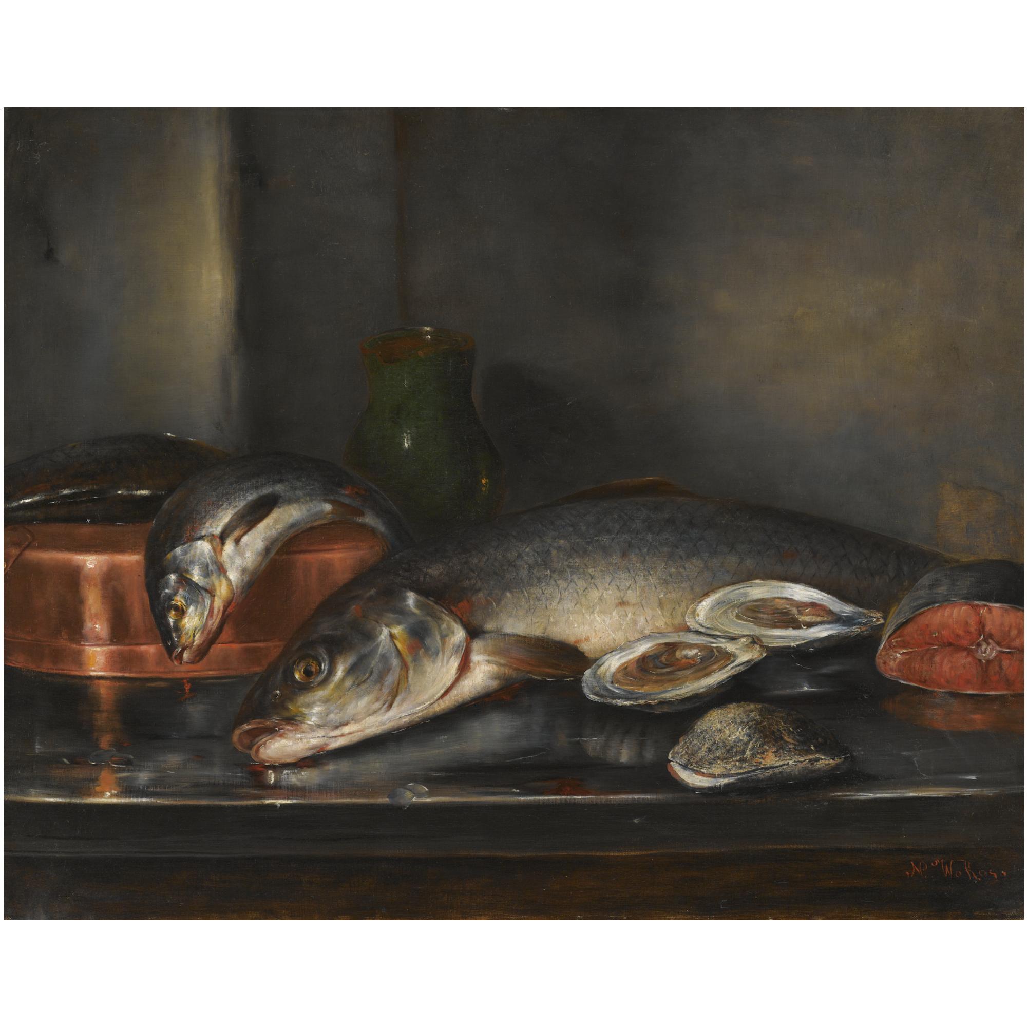Nicholas Vokos - Greek Still Life With Fish