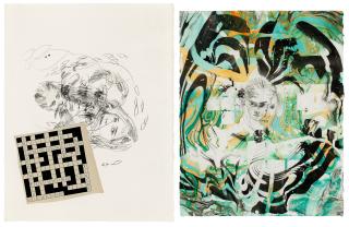 Nick Mauss - Two works on paper