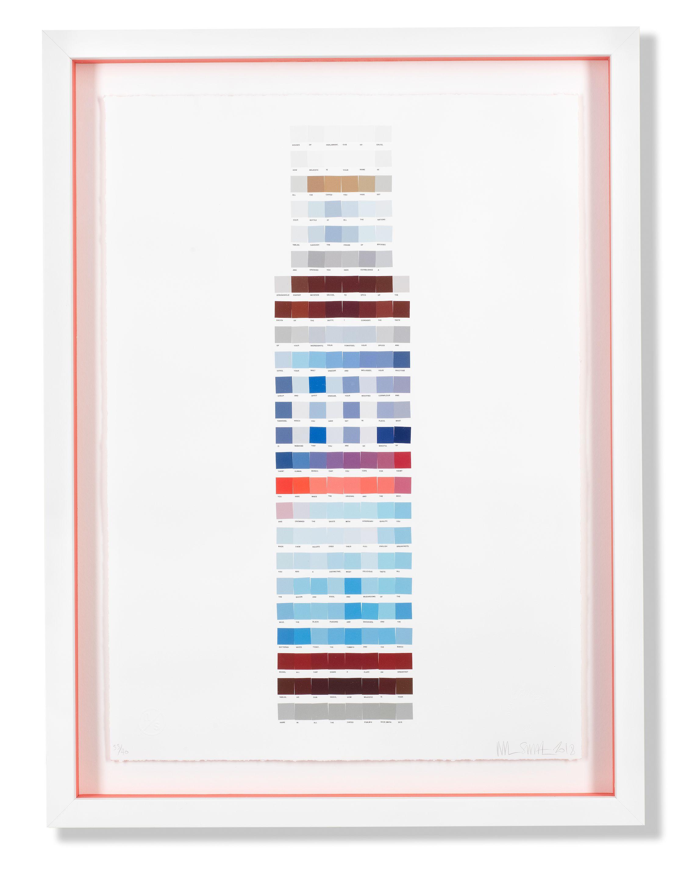 Nick Smith - Psalm 8 - HP Sauce, from Psalms, 2018