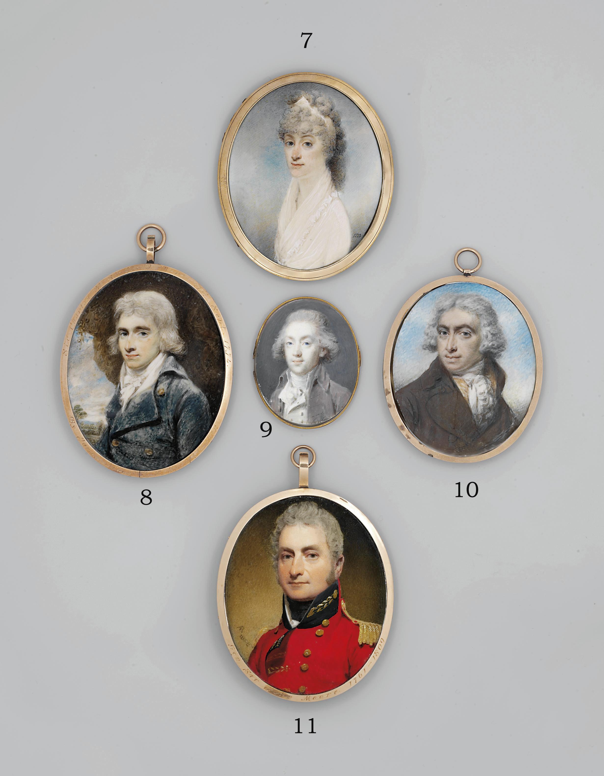 Niclas Lafrensen - A young gentleman, in brown coat with white waistcoat and frilled cravat, powdered hair