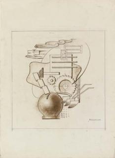 Nicola Diulgheroff - Bozzetto Per Pannello Decorativo