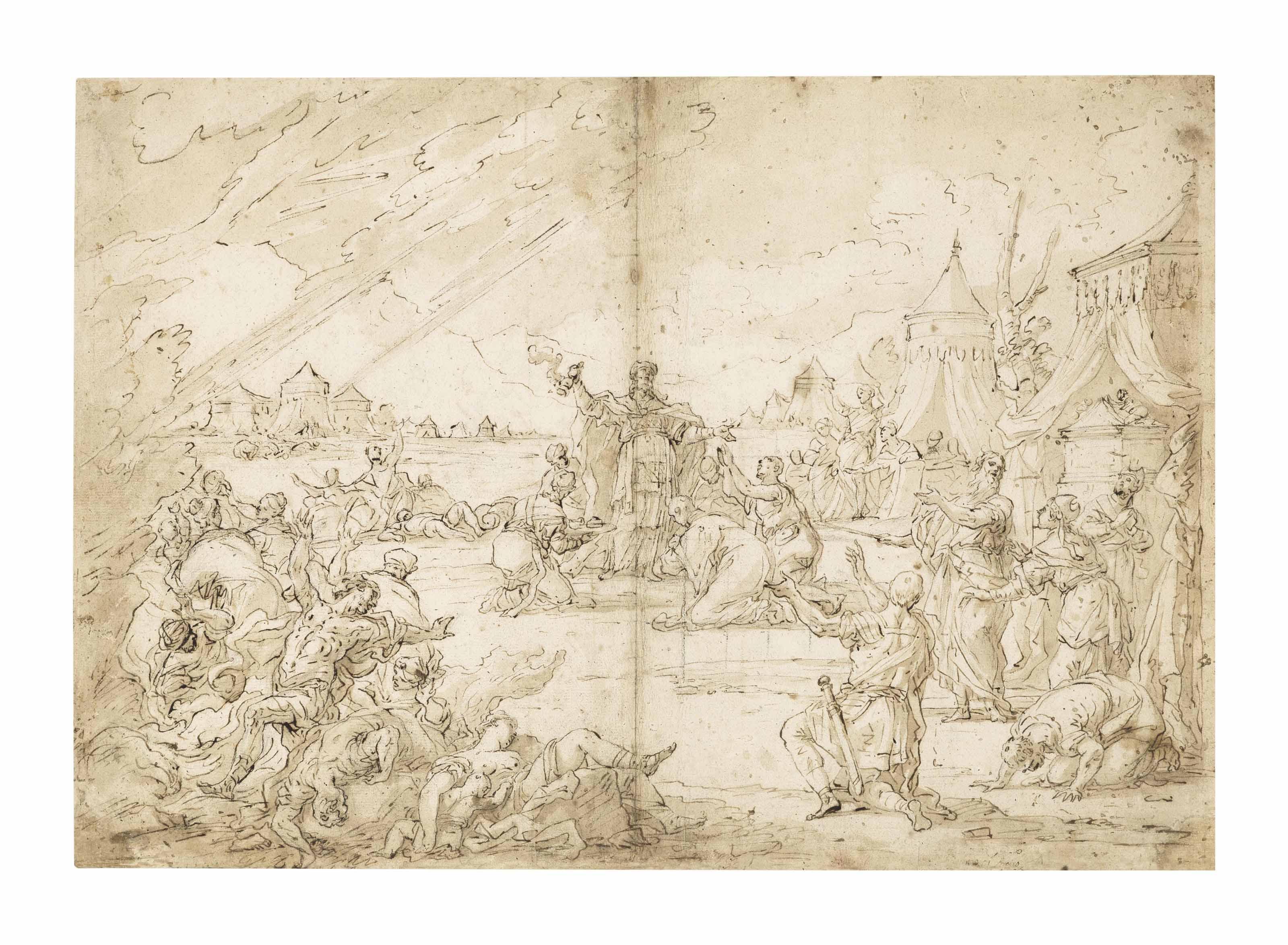 Nicola Malinconico - Aaron and the punishment of Korah