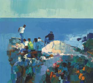 Nicola Simbari - Blue Rocks in Capri