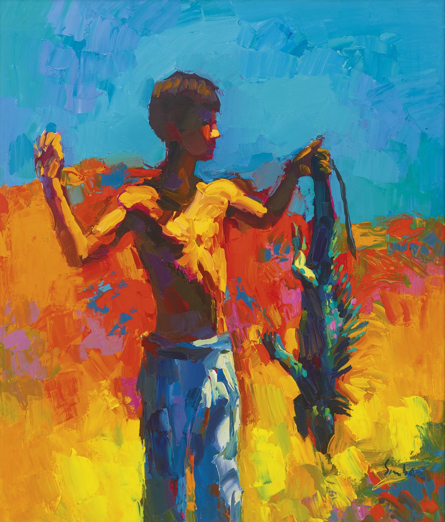 Nicola Simbari - Boy With Iguana