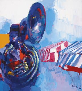 Nicola Simbari - Clown Blu 