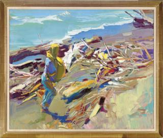 Nicola Simbari - Figure on the beach