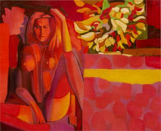 Nicola Simbari - Red Nude