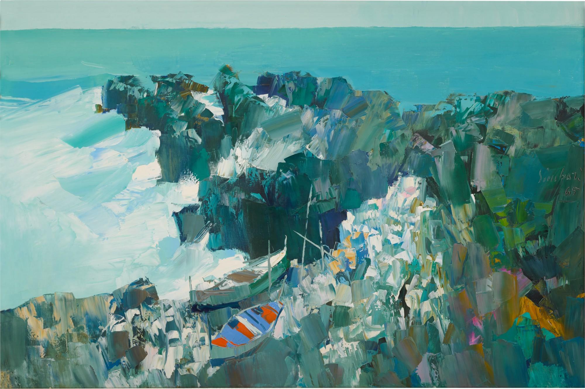 Nicola Simbari - Stormy Sea in Capri