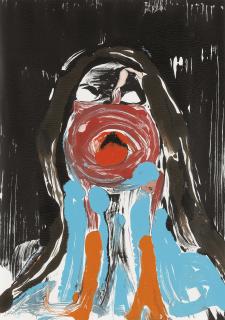 Nicola Tyson - Portrait Head #9