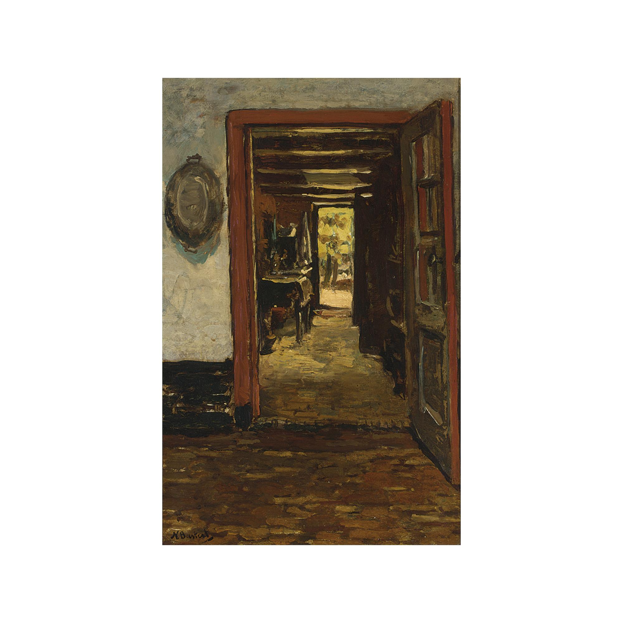 Nicolaas Bastert - A Cottage Interior