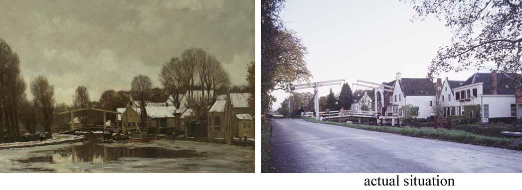 Nicolaas Bastert - A view on the river Vecht near Breukelen in winter
