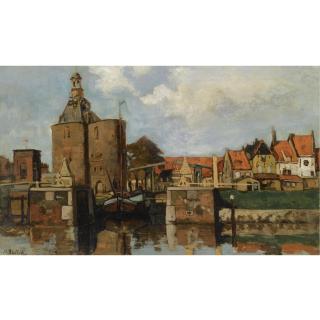 Nicolaas Bastert - Dutch A View Of The Drommedaris, Enkhuizen