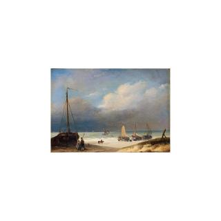 Nicolaas Johannes Roosenboom - Bomschuiten On The Beach