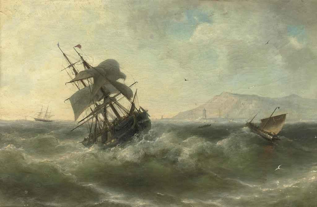 Nicolaas Riegen - A three-master on choppy waters