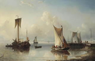 Nicolaas Riegen - Shipping near the shore