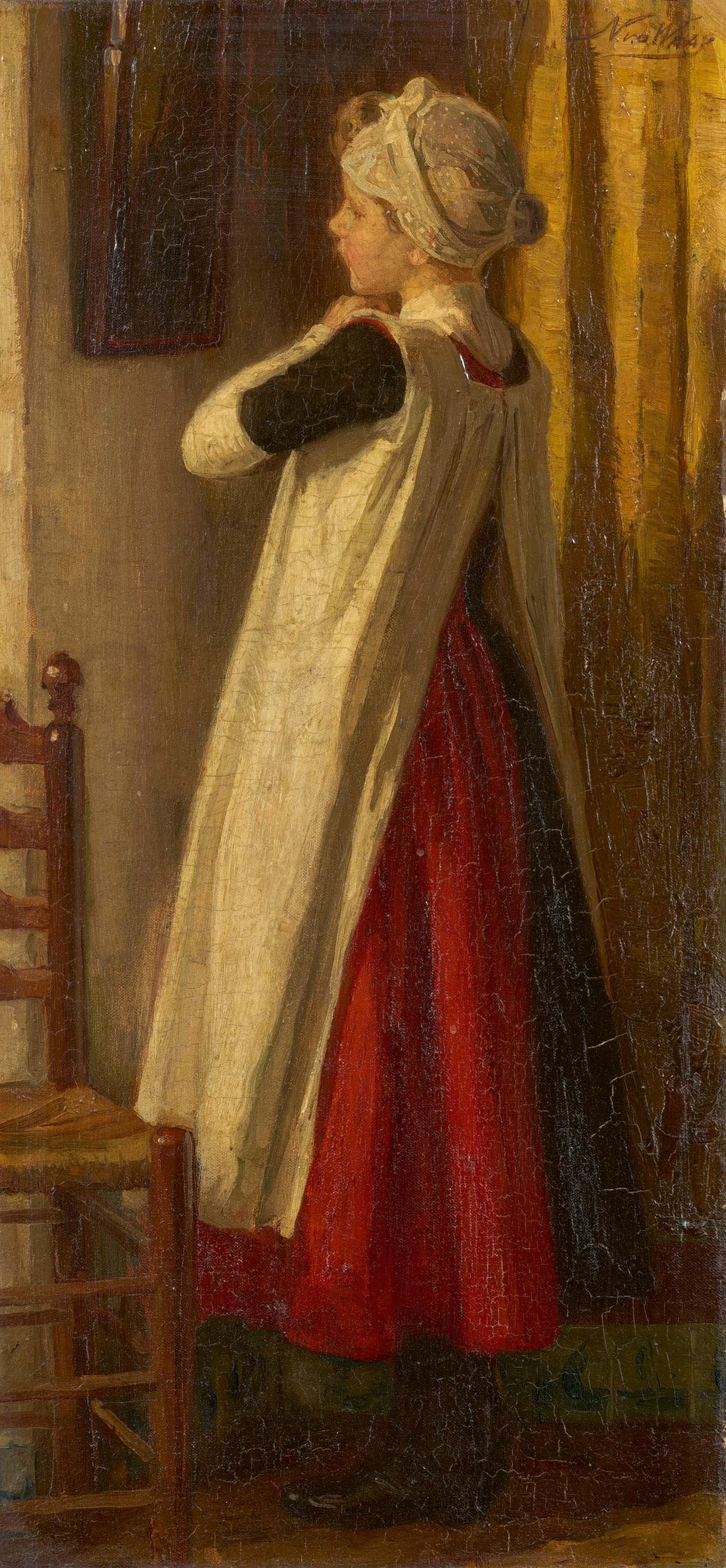 Nicolaas Van Der Waay - Mädchen vorm Spiegel.