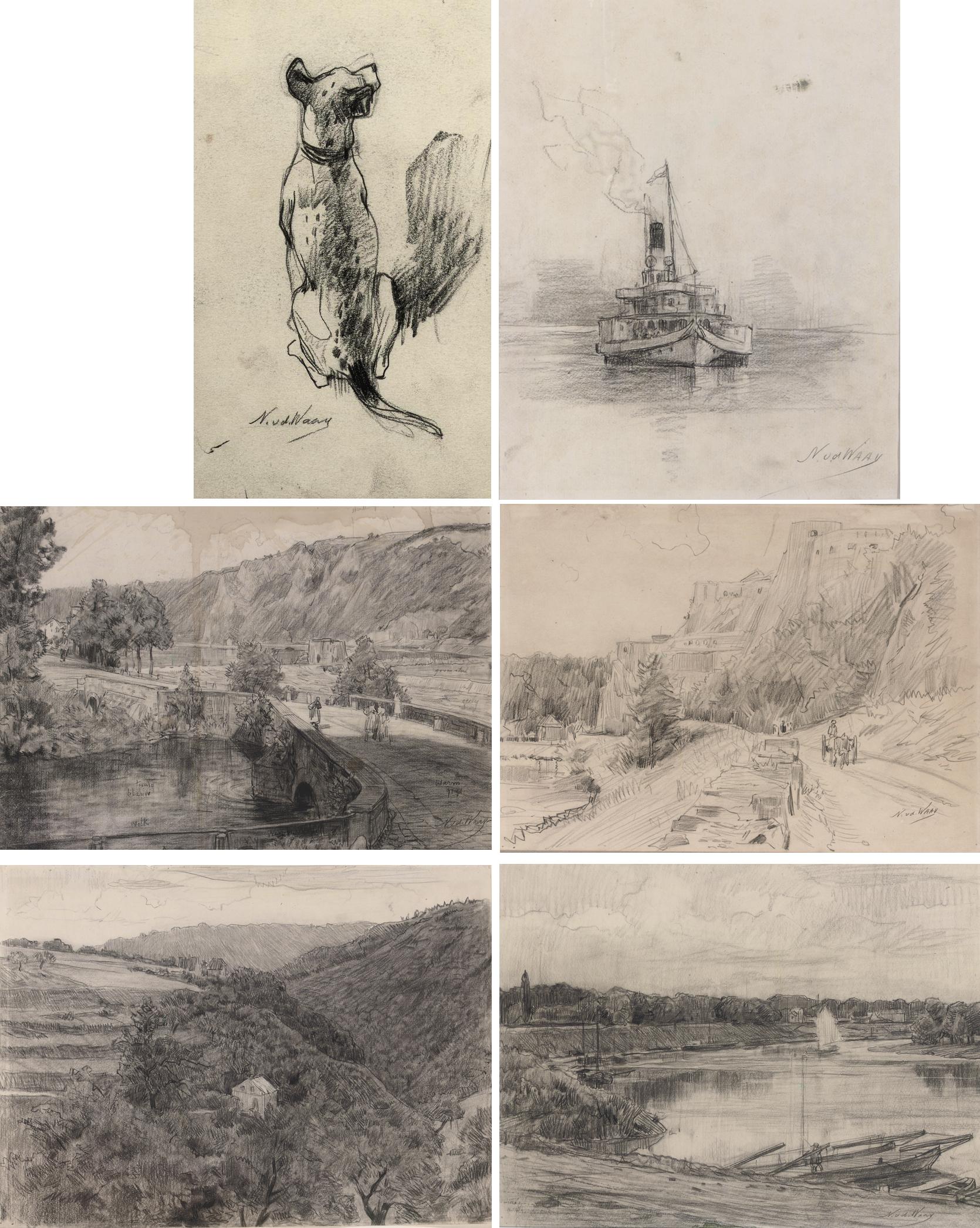 Nicolaas Van Der Waay - Study of a dog