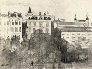 Nicolaas van der Waay - View of the Stadhouderskade towards the Lido, Amsterdam