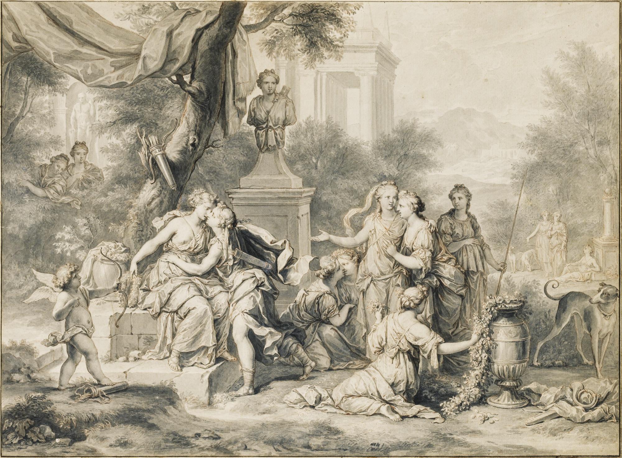 Nicolaas Verkolje - Two Scenes From The Story Of Diana