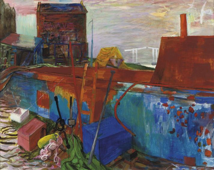 Nicolaas Wijnberg - De Roestbak: shipwarf the Walvis, Amsterdam