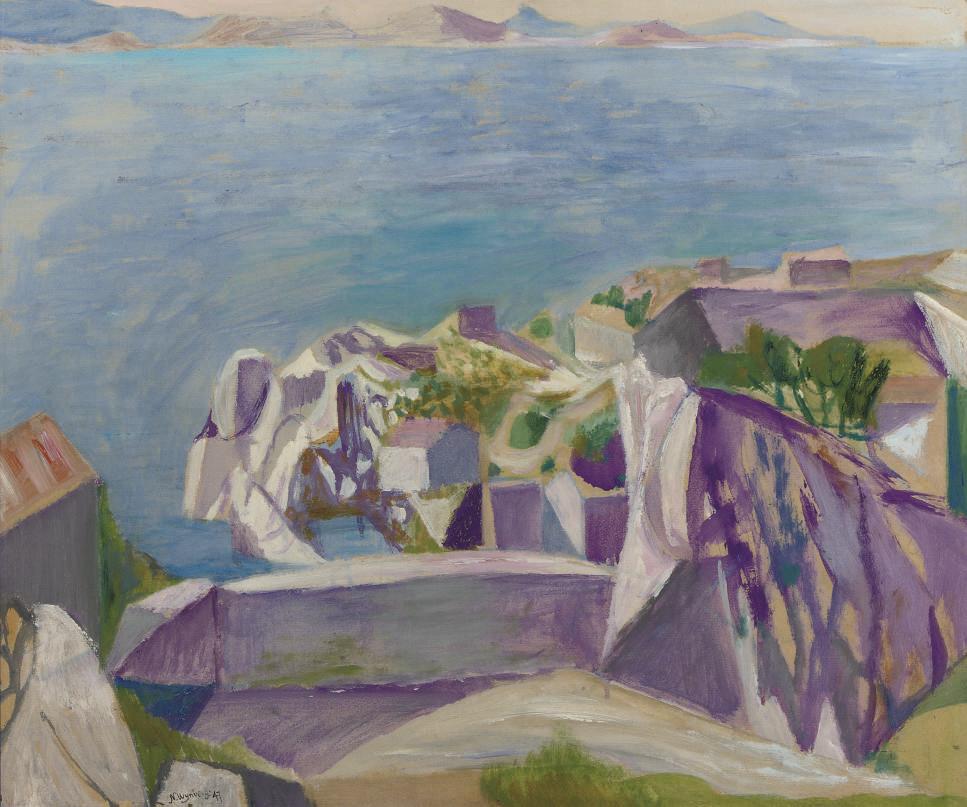 Nicolaas Wijnberg - Mediterranean coastal scene