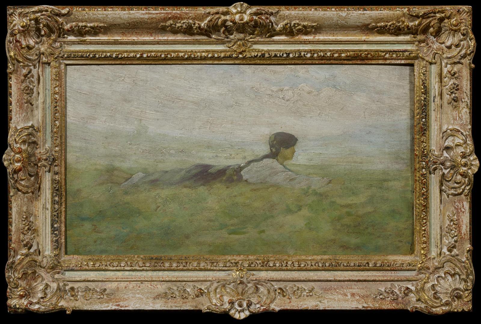 Nicolae Ion Grigorescu - Mädchen auf der Wiese