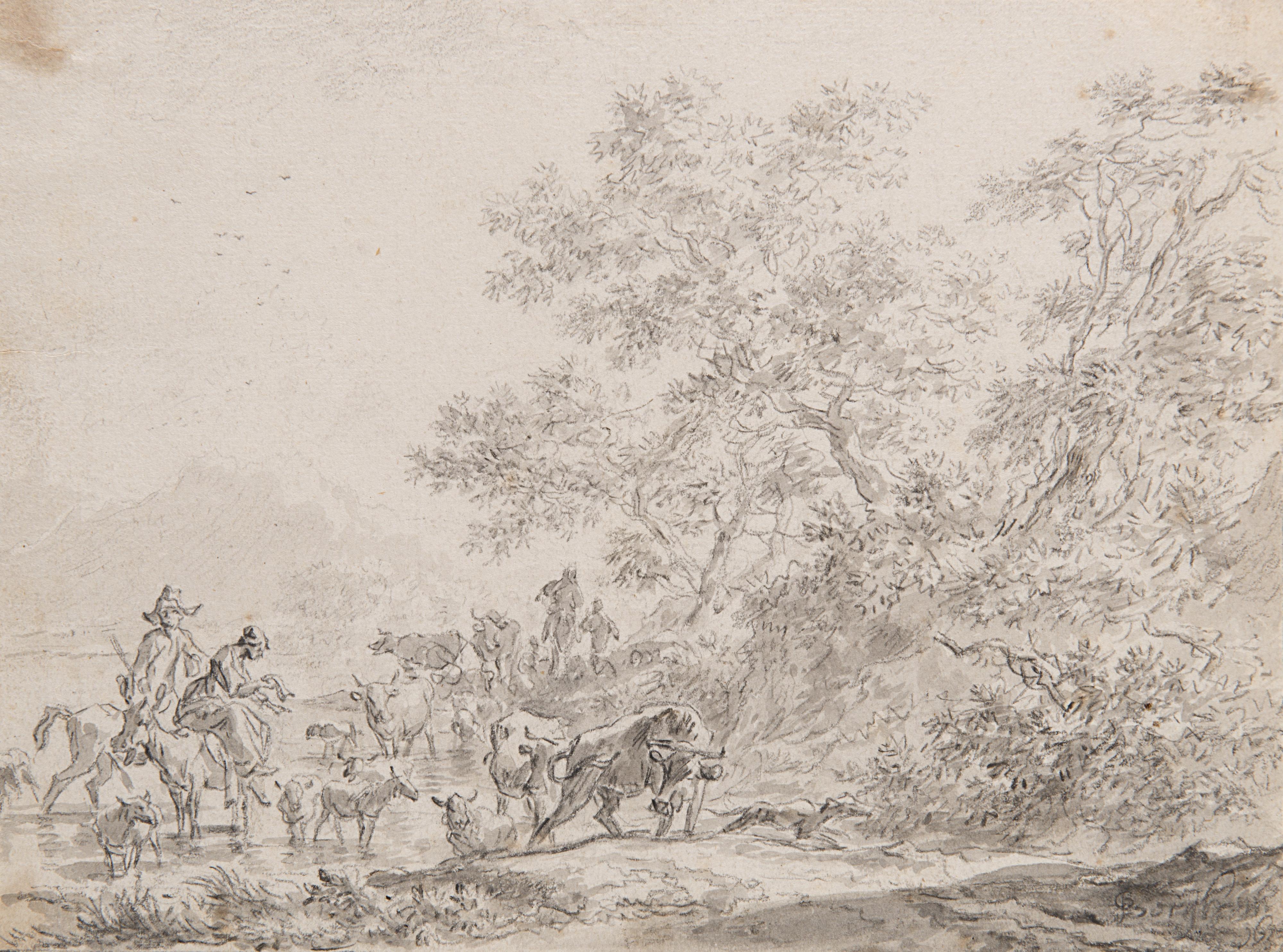 Nicolaes Berchem - Italian landscape