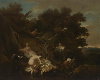 Nicolaes Berchem - Nymphs surprised by satyrs