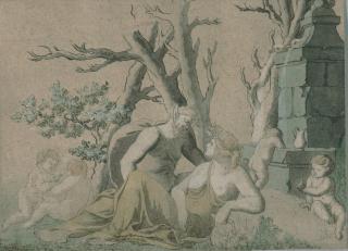 Nicolaes Berchem - Satyr und Nymphe.