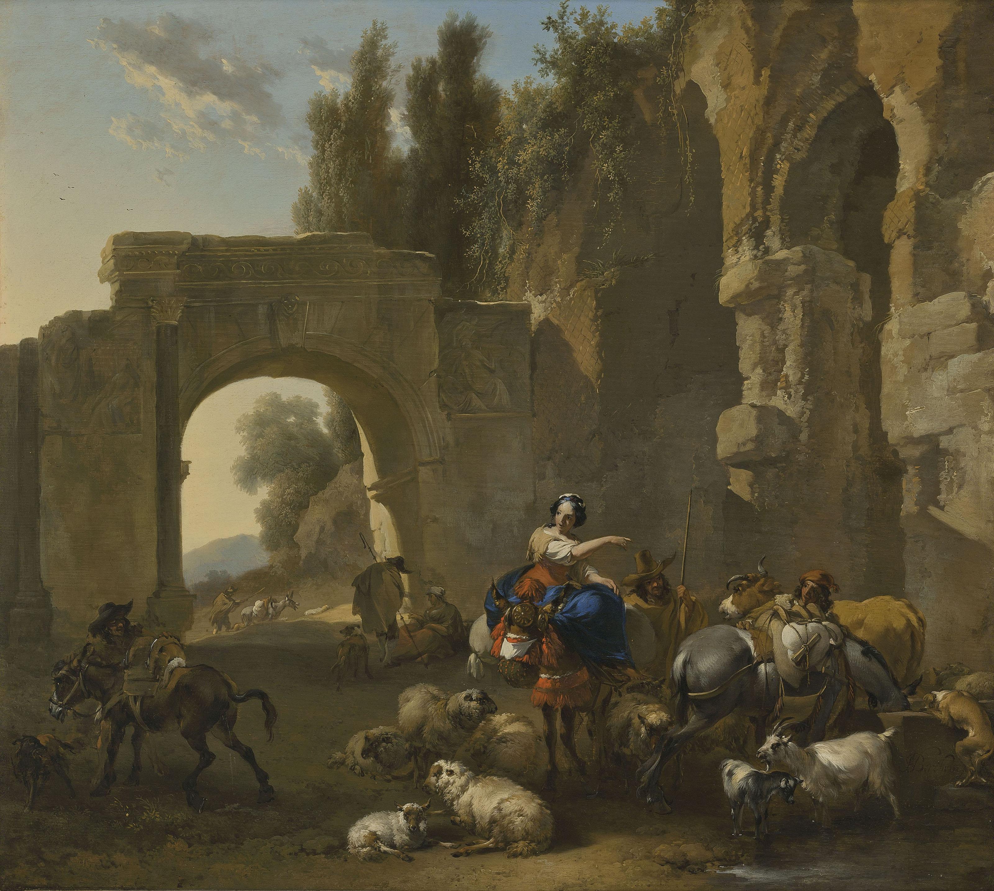 Nicolaes Berchem - The Watering Place