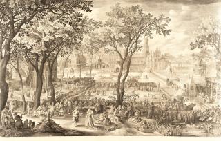 Nicolaes de Bruyn - Ländliches Fest in einem Schlosspark