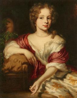 Nicolaes Maes - Bildnis eines Mädchens an einem Wasserspiel