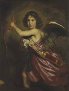 Nicolaes Maes - Portrait Of A Boy As Cupid