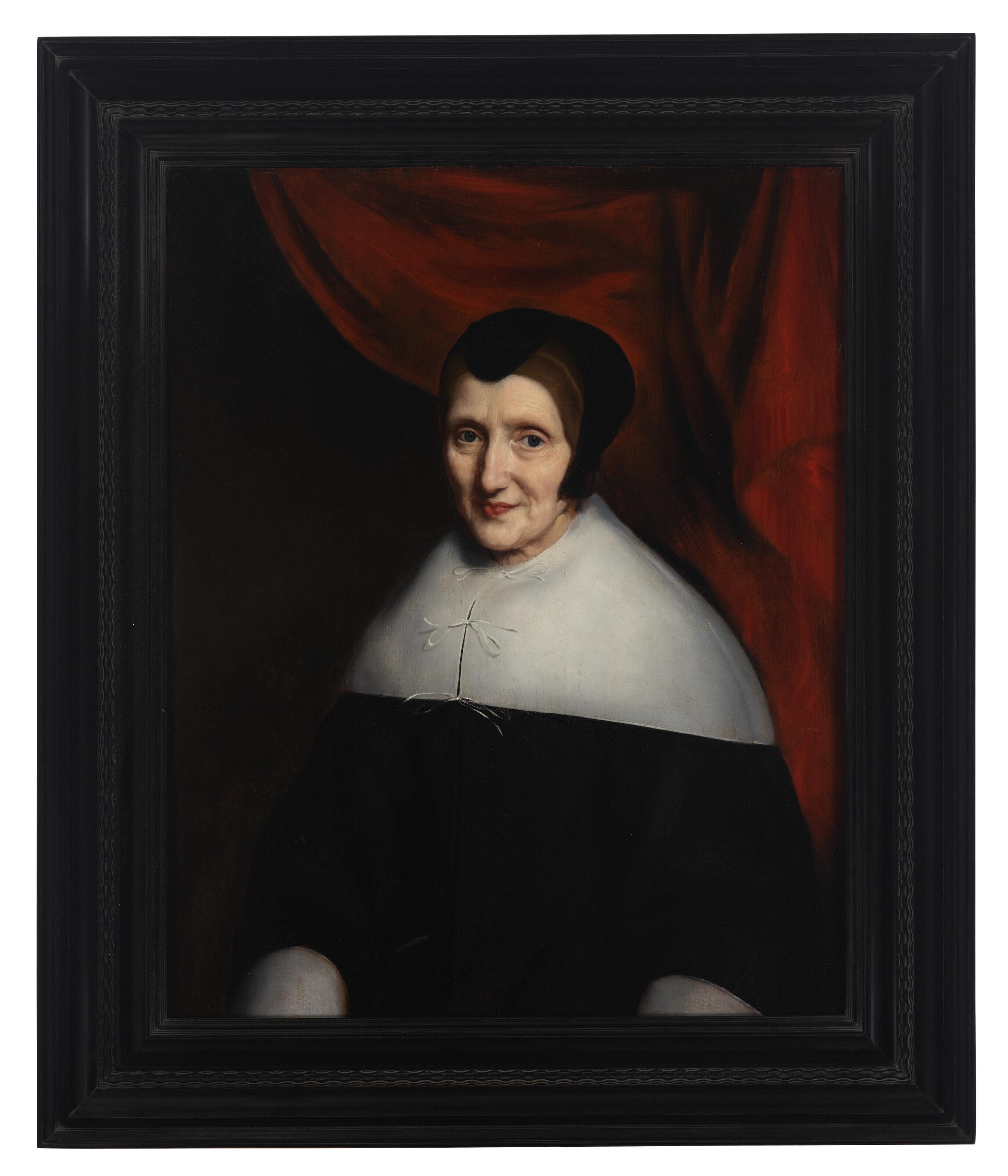 Nicolaes Maes - Portrait of a Lady, half-length, traditionally identified as the artist\'s mother
