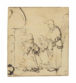 Nicolaes Maes - The Angel With The Family Of Tobit