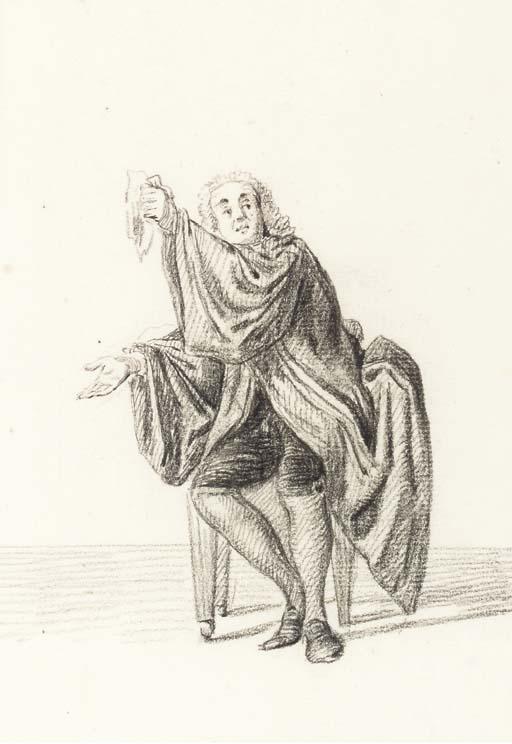 Nicolaes Muys - A Seated Gentleman, His Right Hand Outstretched And Holding A Handkerchief In His Left