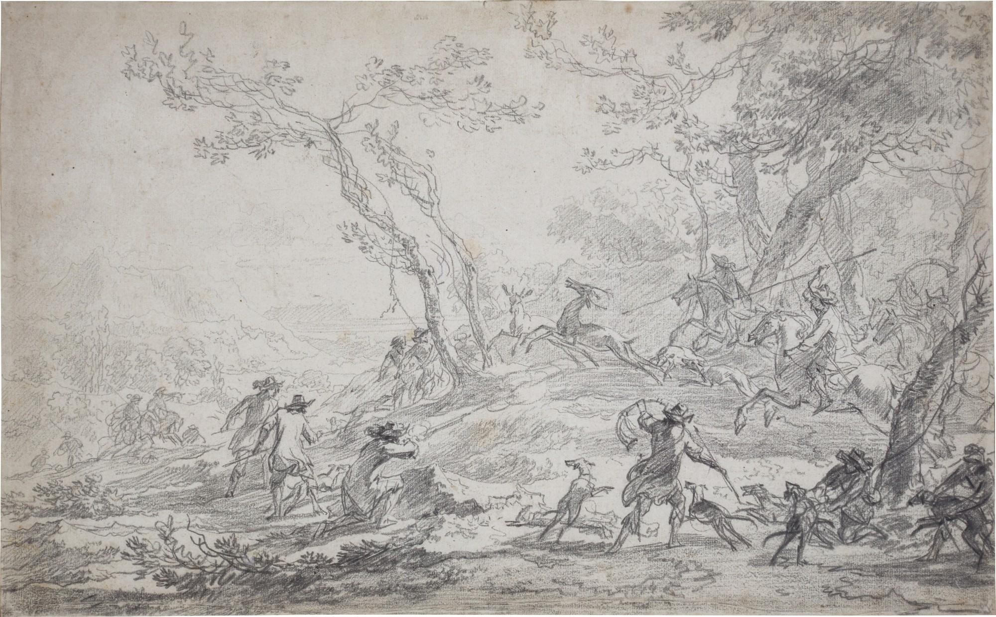Nicolaes Pietersz. Berchem - A deer hunt