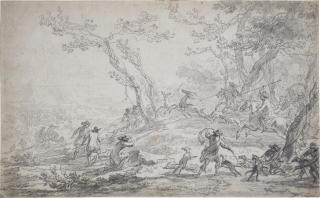 Nicolaes Pietersz. Berchem - A deer hunt