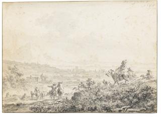 Nicolaes Pietersz. Berchem - Returning Home From The Hunt