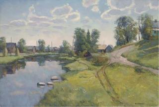 Nicolai Alekseevich Pinigin - The Village Pond