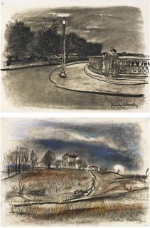 Nicolai Cikovsky - A Group Of Eight Works On Paper