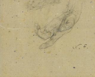 Nicolai Fechin - Hand of Alexandra and Figure study (a group of two)