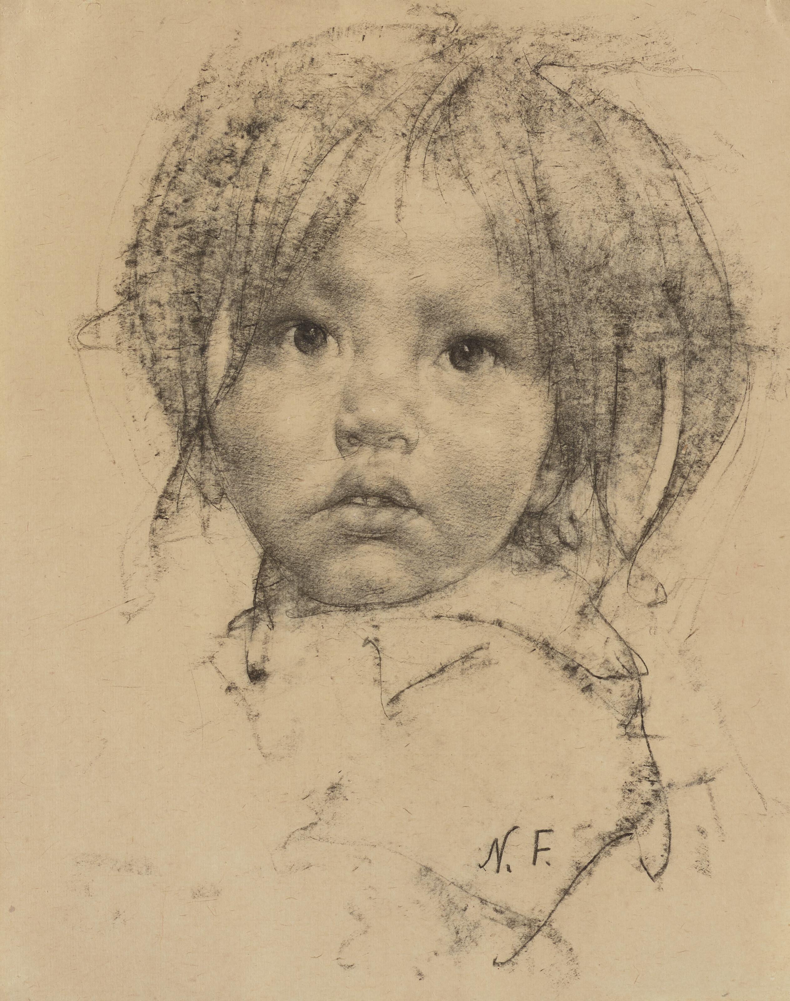 Nicolai Fechin - Indian Girl with Bangs