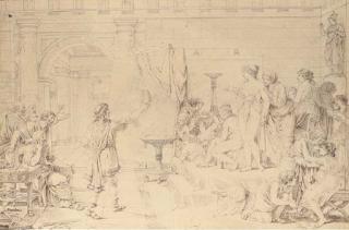 Nicolas-André Monsiau - Zeuxis Choisissant Comme Modèle Les Plus Belles Filles de Crotone