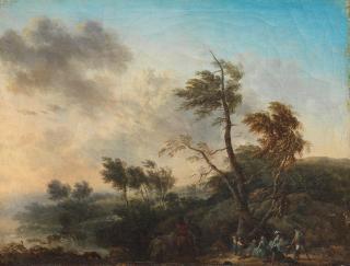 Nicolas Antoine Taunay - A view of the Ile de France; and the Rest on the Hunt