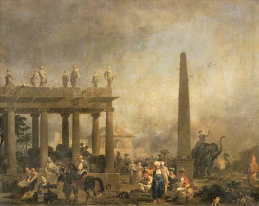 Nicolas Antoine Taunay - Figures Among Ruins