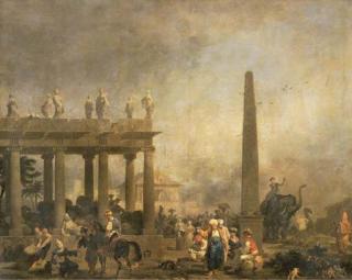 Nicolas Antoine Taunay - Figures Among Ruins