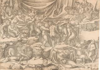 Nicolas Beatrizet - Das Bacchanal.