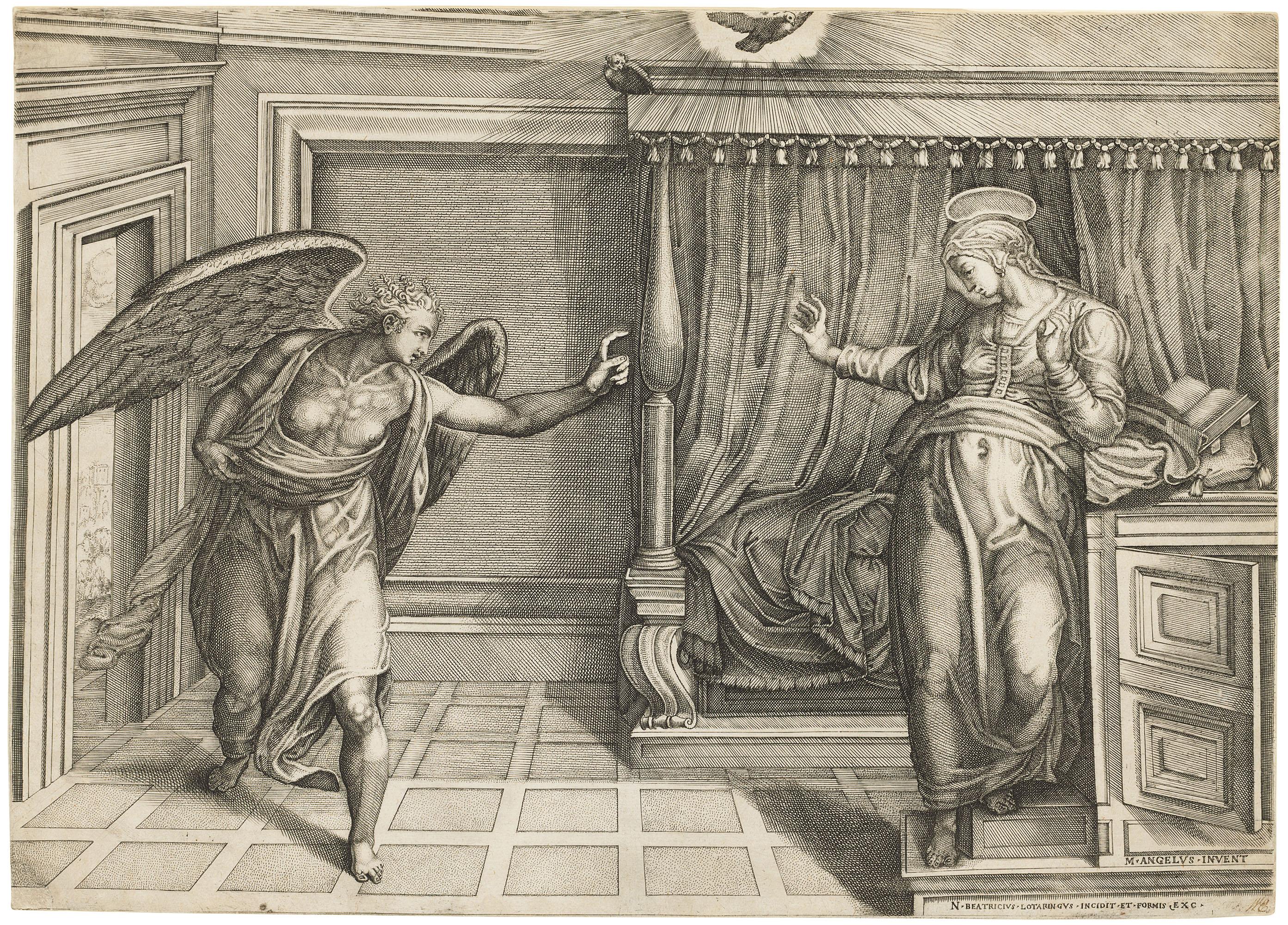 Nicolas Beatrizet - The Annunciation